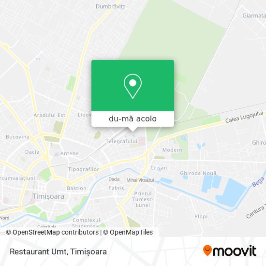 Hartă Restaurant Umt