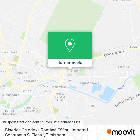 Hartă Biserica Ortodoxă Română ""Sfintii Imparati Constantin Si Elena""