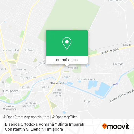 Hartă Biserica Ortodoxă Română ""Sfintii Imparati Constantin Si Elena""