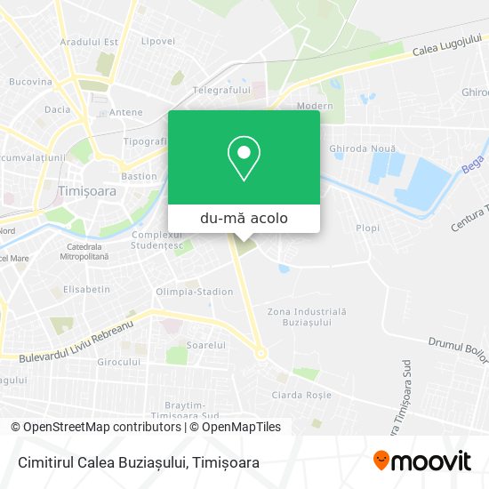 Hartă Cimitirul Calea Buziașului
