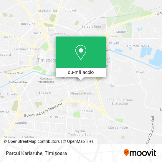 Hartă Parcul Karlsruhe