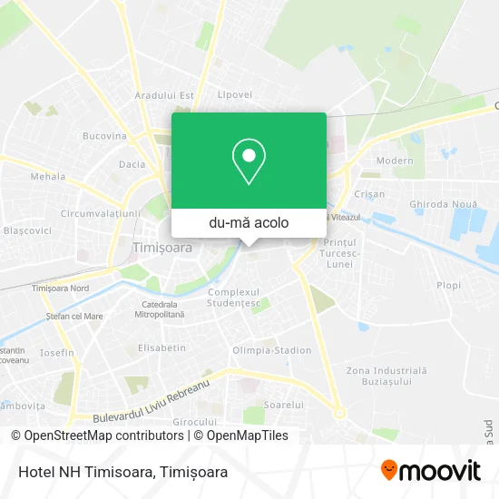 Hartă Hotel NH Timisoara