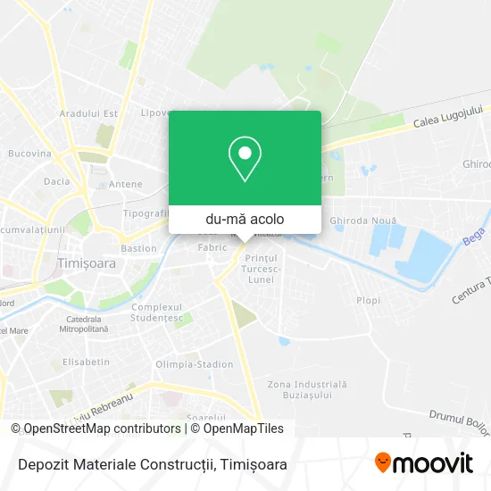Hartă Depozit Materiale Construcții