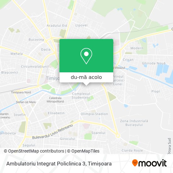 Hartă Ambulatoriu Integrat Policlinica 3