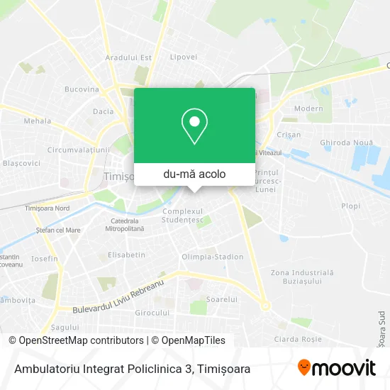 Hartă Ambulatoriu Integrat Policlinica 3