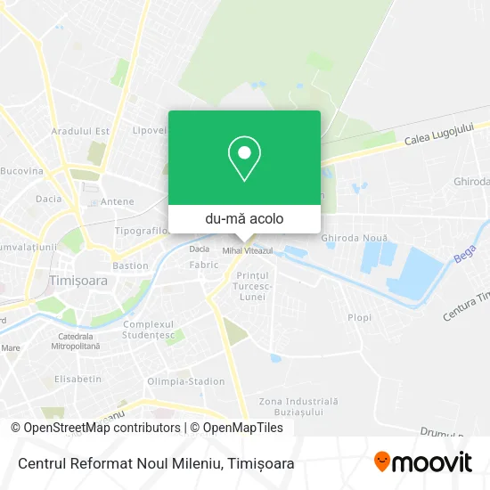 Hartă Centrul Reformat Noul Mileniu