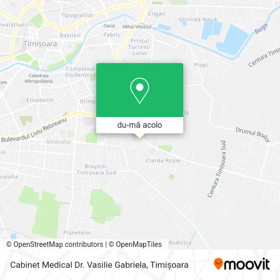 Hartă Cabinet Medical Dr. Vasilie Gabriela