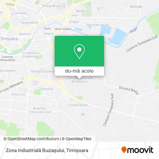 Hartă Zona Industrială Buziașului