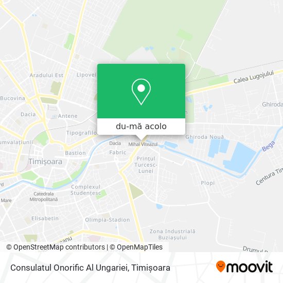 Hartă Consulatul Onorific Al Ungariei