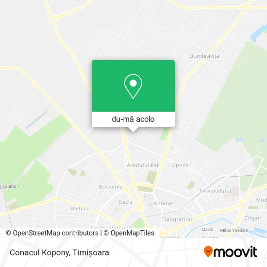 Hartă Conacul Kopony