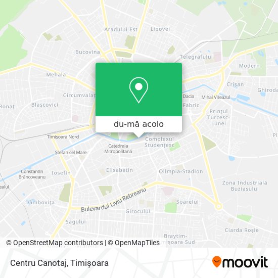 Hartă Centru Canotaj
