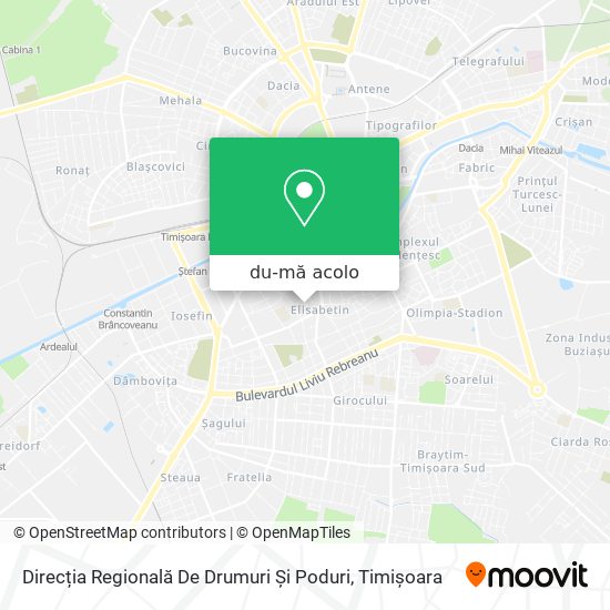Hartă Direcția Regională De Drumuri Și Poduri