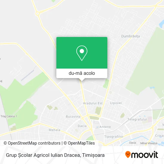 Hartă Grup Școlar Agricol Iulian Dracea