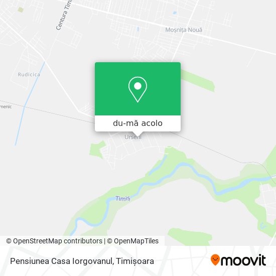 Hartă Pensiunea Casa Iorgovanul