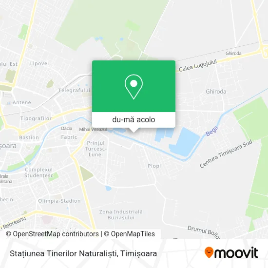 Hartă Stațiunea Tinerilor Naturaliști