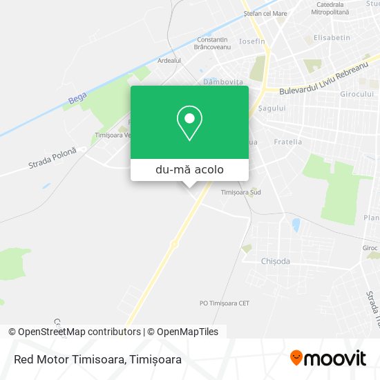 Hartă Red Motor Timisoara