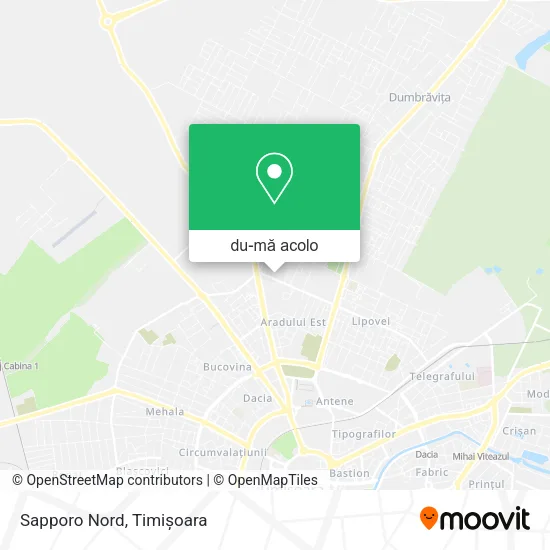 Hartă Sapporo Nord