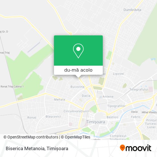 Hartă Biserica Metanoia
