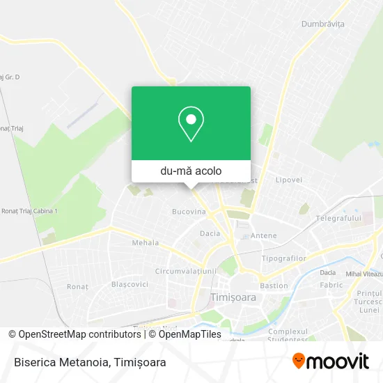 Hartă Biserica Metanoia