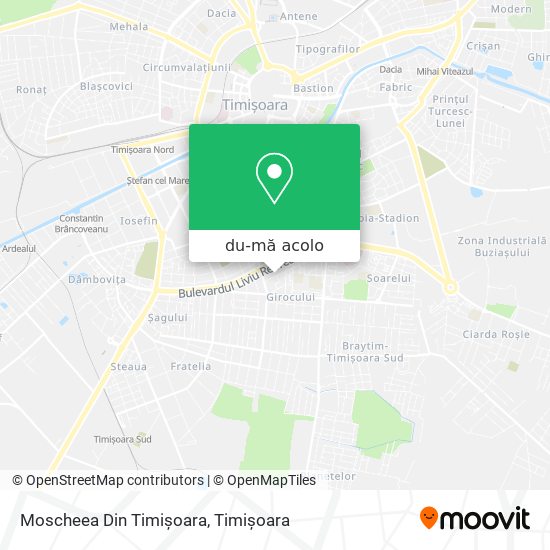 Hartă Moscheea Din Timișoara