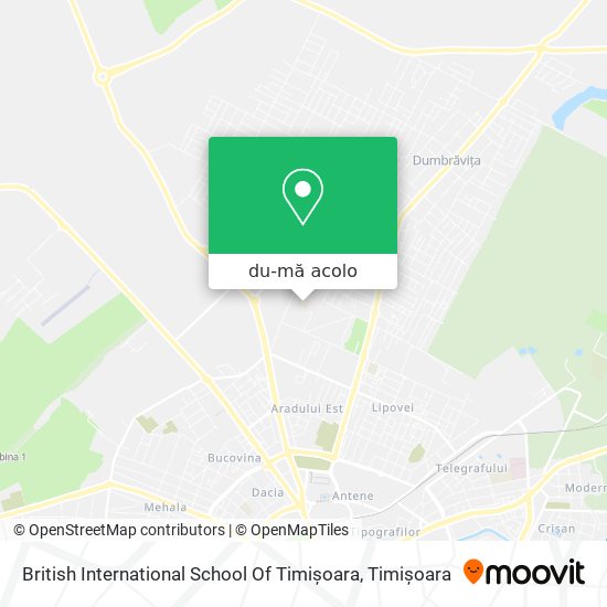Hartă British International School Of Timișoara