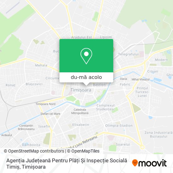 Hartă Agenția Județeană Pentru Plăți Și Inspecție Socială Timiș