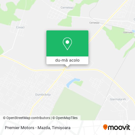 Hartă Premier Motors - Mazda
