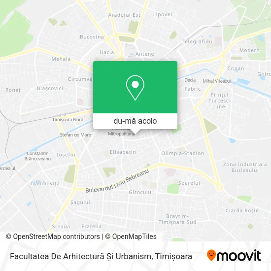 Hartă Facultatea De Arhitectură Și Urbanism