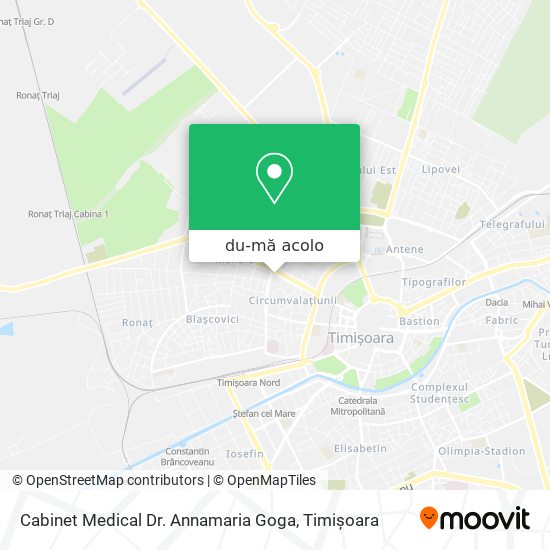 Hartă Cabinet Medical Dr. Annamaria Goga