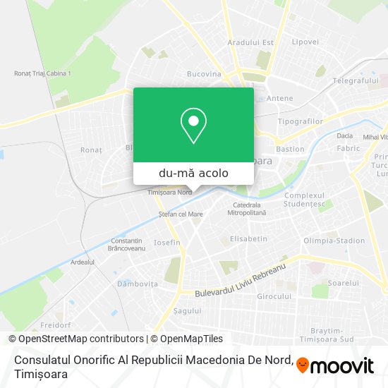 Hartă Consulatul Onorific Al Republicii Macedonia De Nord