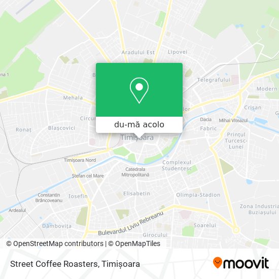 Hartă Street Coffee Roasters