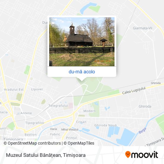 Hartă Muzeul Satului Bănățean
