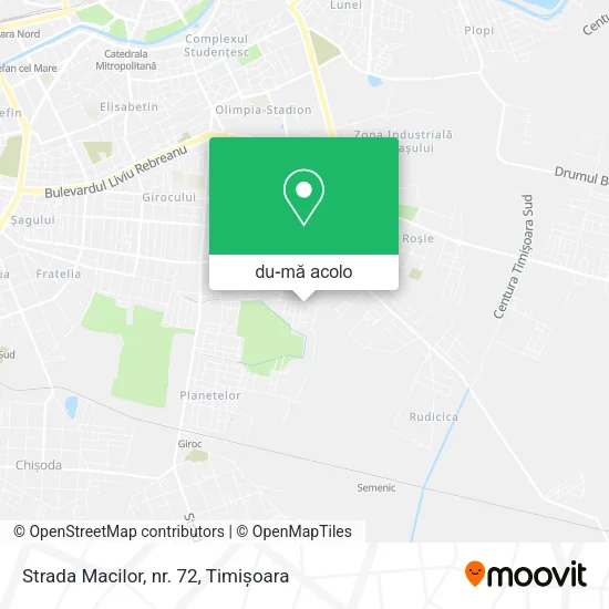 Hartă Strada Macilor, nr. 72