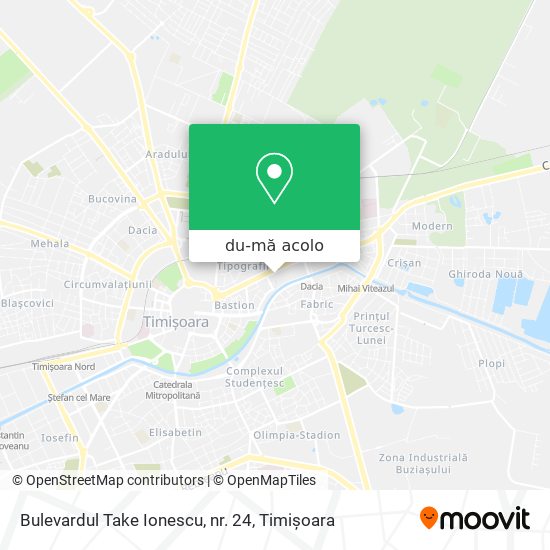 Hartă Bulevardul Take Ionescu, nr. 24