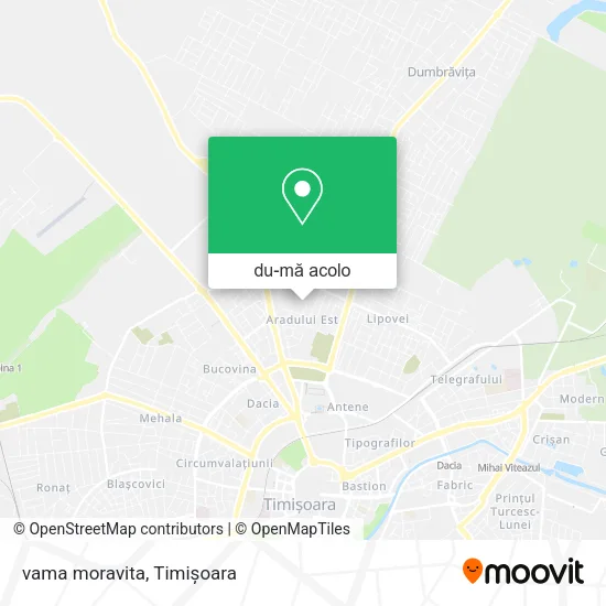 Hartă vama moravita