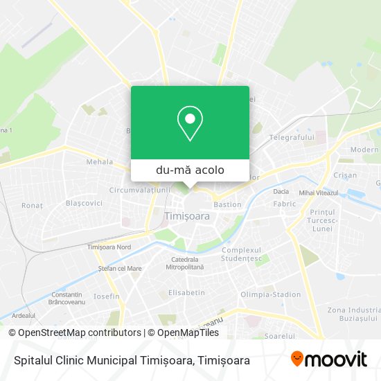Hartă Spitalul Clinic Municipal Timișoara
