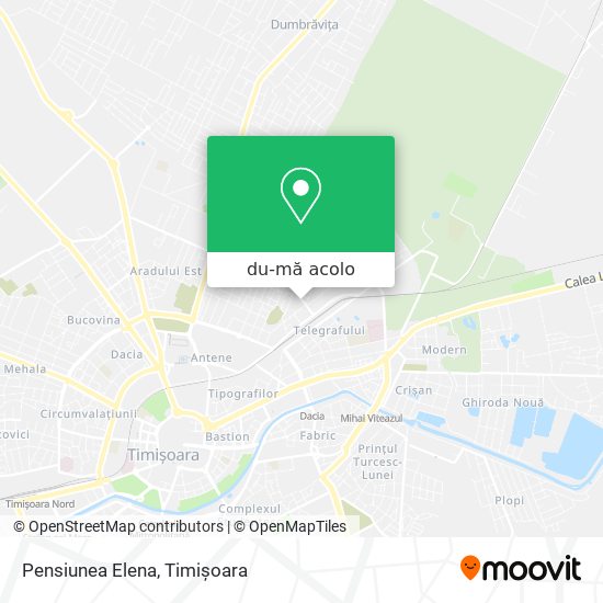 Hartă Pensiunea Elena