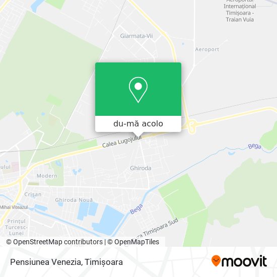 Hartă Pensiunea Venezia