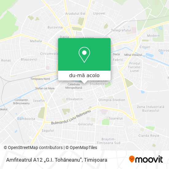 Hartă Amfiteatrul A12 „G.I. Tohăneanu”