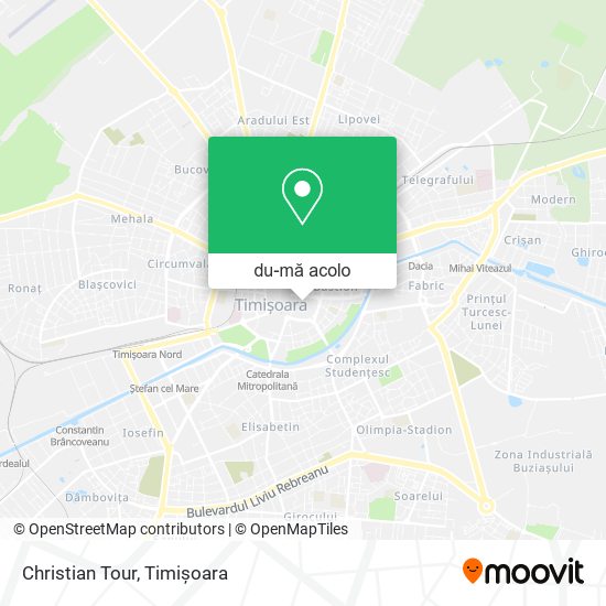 Hartă Christian Tour