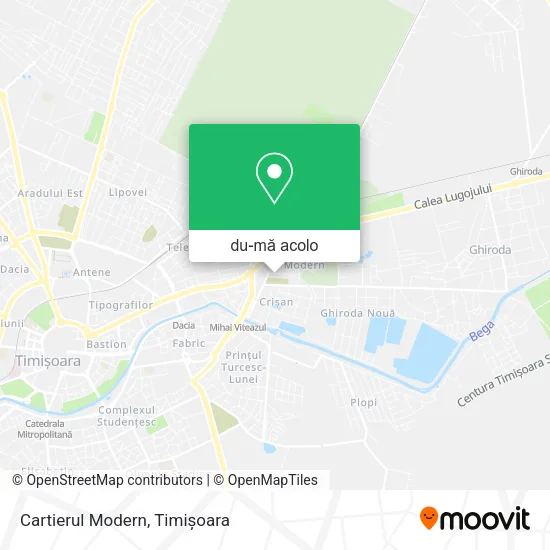 Hartă Cartierul Modern