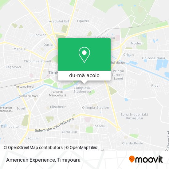 Hartă American Experience