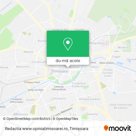 Hartă Redactia www.opiniatimisoarei.ro