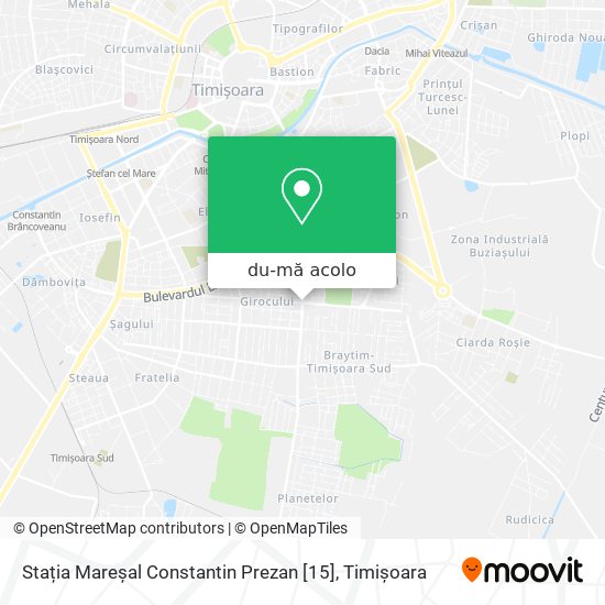 Hartă Stația Mareșal Constantin Prezan [15]