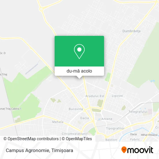 Hartă Campus Agronomie