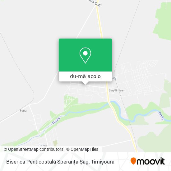 Hartă Biserica Penticostală Speranța Șag