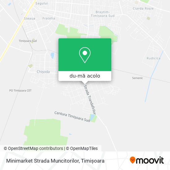 Hartă Minimarket Strada Muncitorilor