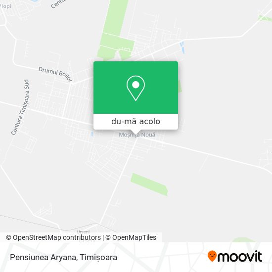 Hartă Pensiunea Aryana