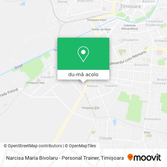 Hartă Narcisa Maria Bivolaru - Personal Trainer