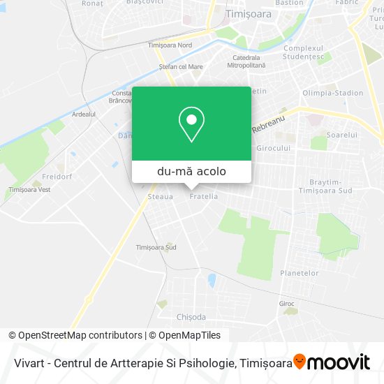 Hartă Vivart - Centrul de Artterapie Si Psihologie